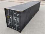 40 Fuß High Cube Container, schwarzgrau